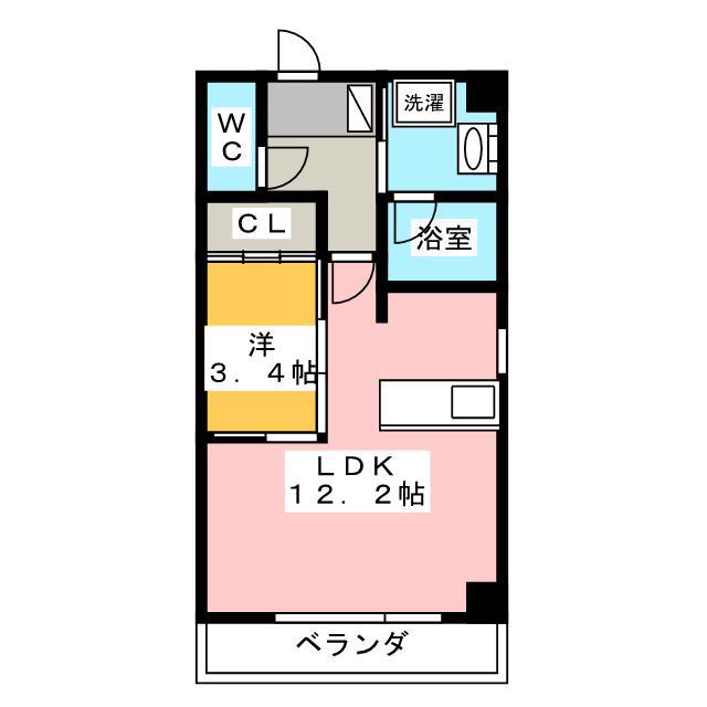N-GLANZ(1LDK/4階)の間取り写真