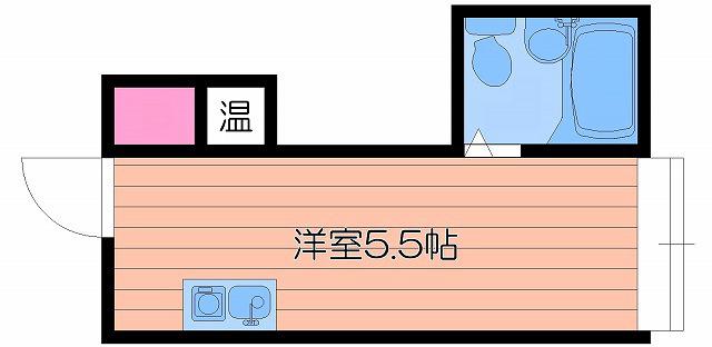 ジオナ野江(ワンルーム/8階)の間取り写真
