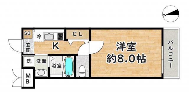 BEST VILLAGE 三反田(1K/3階)の間取り写真