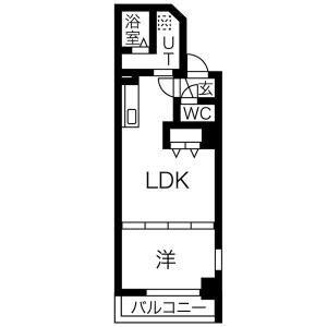 マルベリーガーデン512(1LDK/5階)の間取り写真