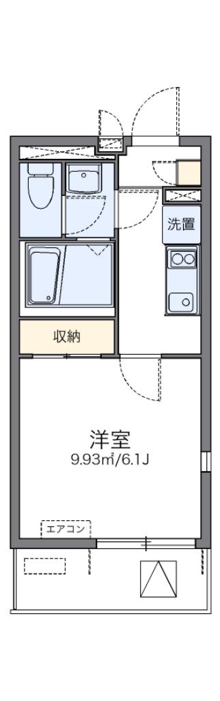 レオネクスト日新大阪(1K/4階)の間取り写真
