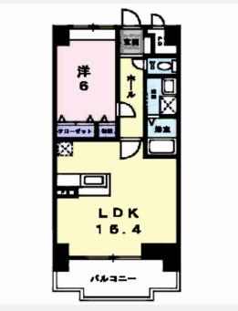 エクセレンシィ(1LDK/3階)の間取り写真
