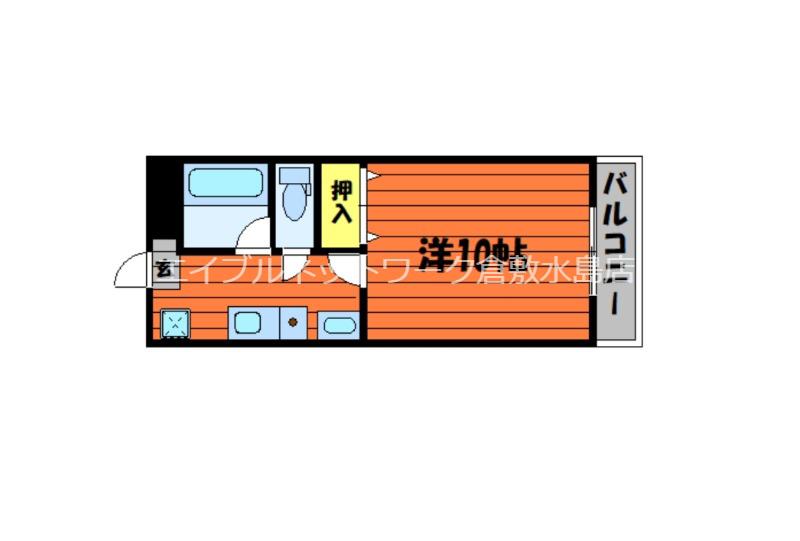 ピュアグレースマンションI(1K/1階)の間取り写真