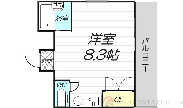 R・マンション(ワンルーム/3階)の間取り写真