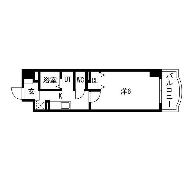 フォーシーズンズ八柱(1K/7階)の間取り写真