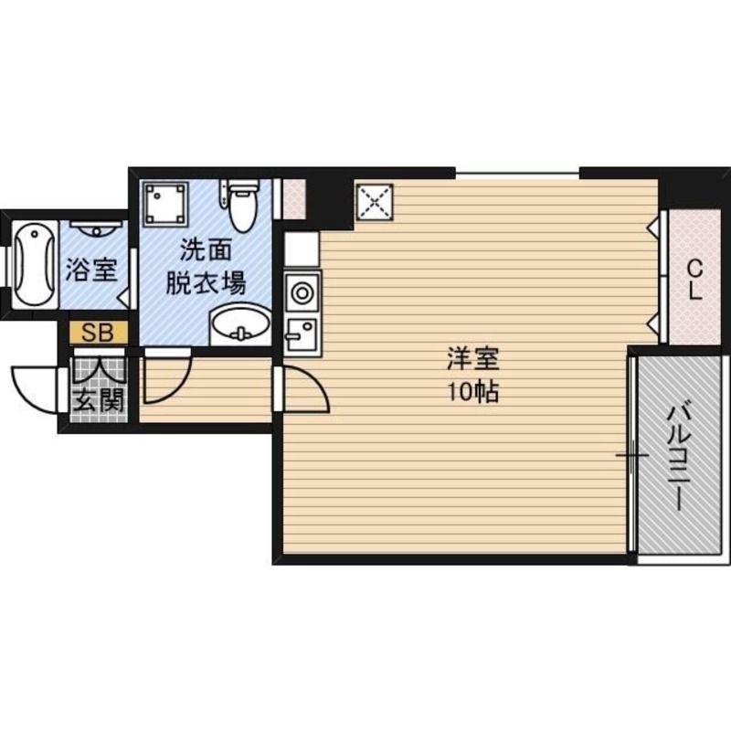 ハル土佐堀(ワンルーム/7階)の間取り写真