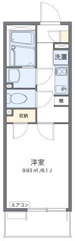 レオネクストスパシオHCY(1K/2階)の間取り写真