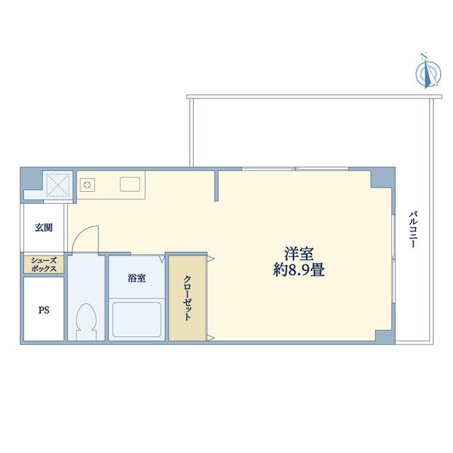 櫻井ビル(ワンルーム/4階)の間取り写真