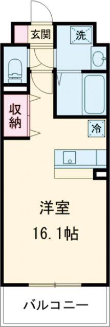 フォルテ(1K/5階)の間取り写真