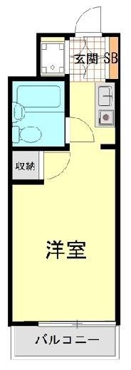 サンホワイト磯子(ワンルーム/3階)の間取り写真