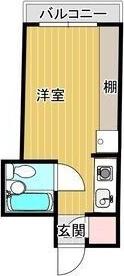 RIZEONE阪急園田(ワンルーム/2階)の間取り写真