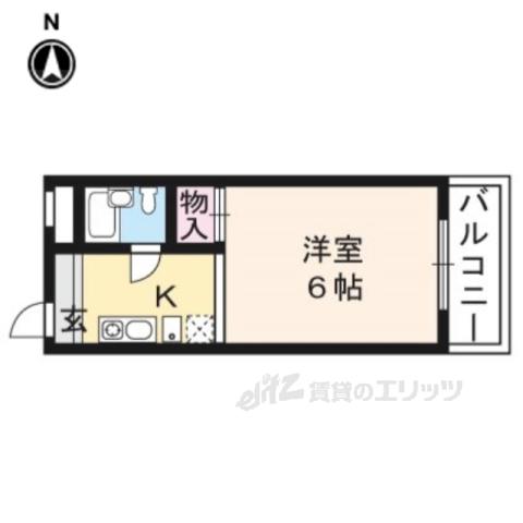 銀閣COZYハイツ(1K/3階)の間取り写真