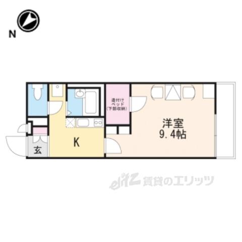 レオパレスKEN(1K/3階)の間取り写真