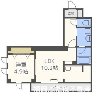 グローリアM・K(1LDK/2階)の間取り写真