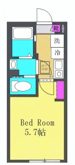 リアンセ(1K/3階)の間取り写真
