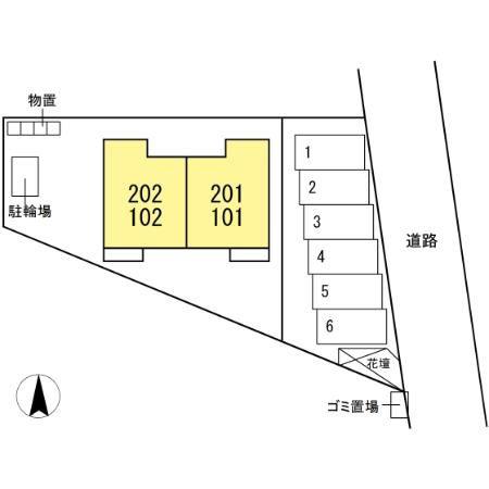 ハイツ・プルミエV(1DK/1階)の間取り写真