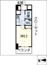 プレサンス泉セントマーク(1K/3階)の間取り写真