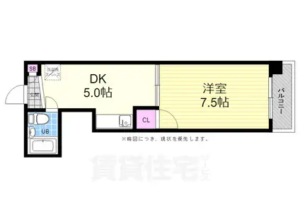 パティシェール吉川(1DK/3階)の間取り写真