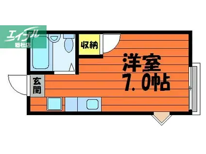 サザリィ川崎(ワンルーム/2階)の間取り写真