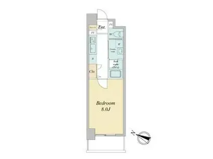 RIDGE大曾根(1K/6階)の間取り写真