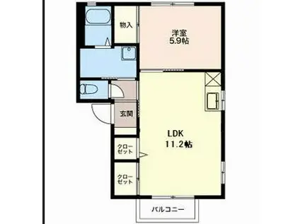 マティーナ(2DK/2階)の間取り写真