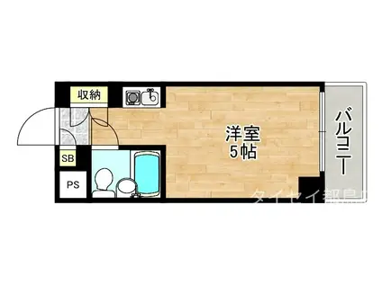 メゾンマルシェアン(1K/5階)の間取り写真