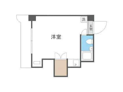 サイレンス医大前(ワンルーム/5階)の間取り写真