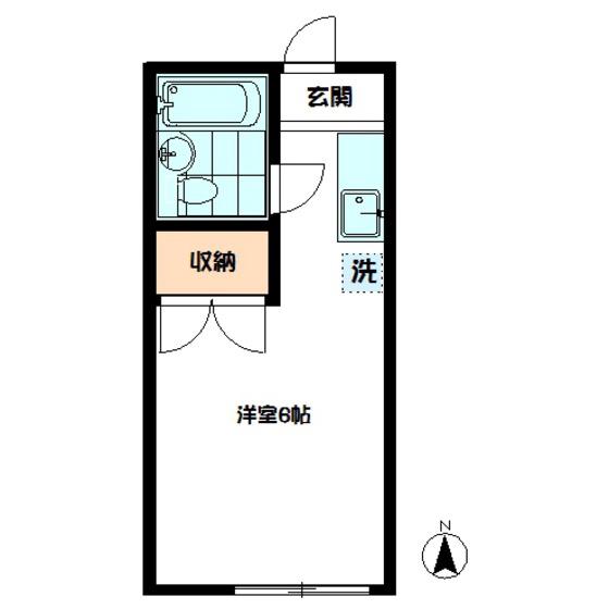 ニューセンチュリー(ワンルーム/1階)の間取り写真