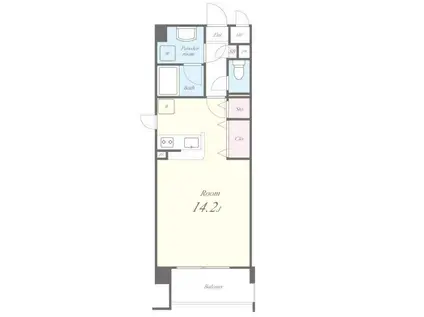 ヴィレッジ蔵人(ワンルーム/3階)の間取り写真