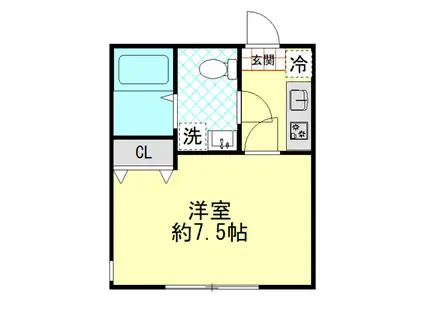 レクソンコート(1K/1階)の間取り写真