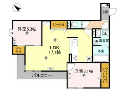 RETREAT(2LDK/2階)の間取り写真