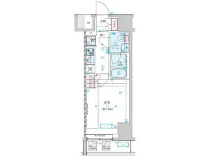 GENOVIA川崎VII(1K/2階)の間取り写真