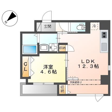 上池台2丁目アパート(1LDK/2階)の間取り写真