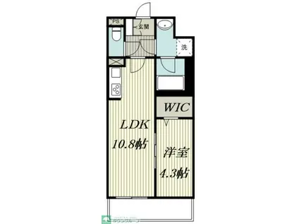 ヴェルナ・コート(1LDK/2階)の間取り写真