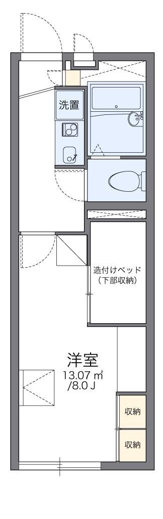 レオパレス堂ノ元(1K/2階)の間取り写真