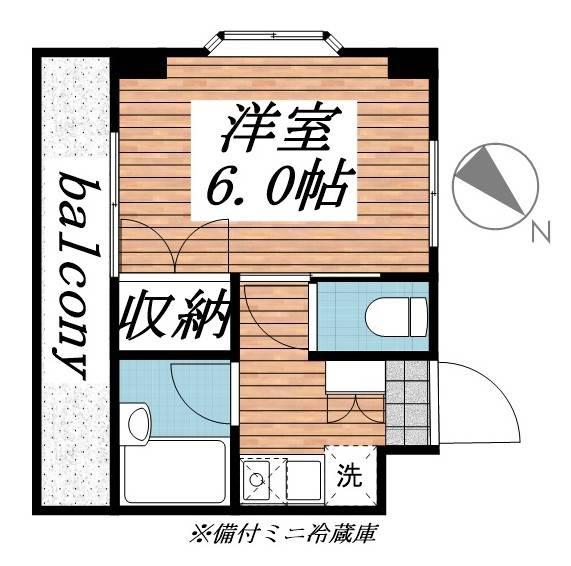 アナトリアコーポ(1K/4階)の間取り写真