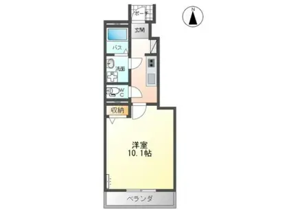 レジデンス・パコA(1K/1階)の間取り写真