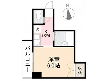 エトワール・レーベン(1K/2階)の間取り写真