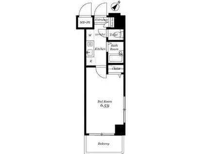 ヴェルト日本橋III(1K/5階)の間取り写真