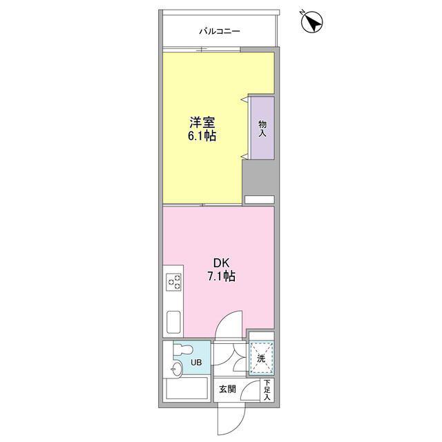 グランドメゾン三軒茶屋(1DK/9階)の間取り写真