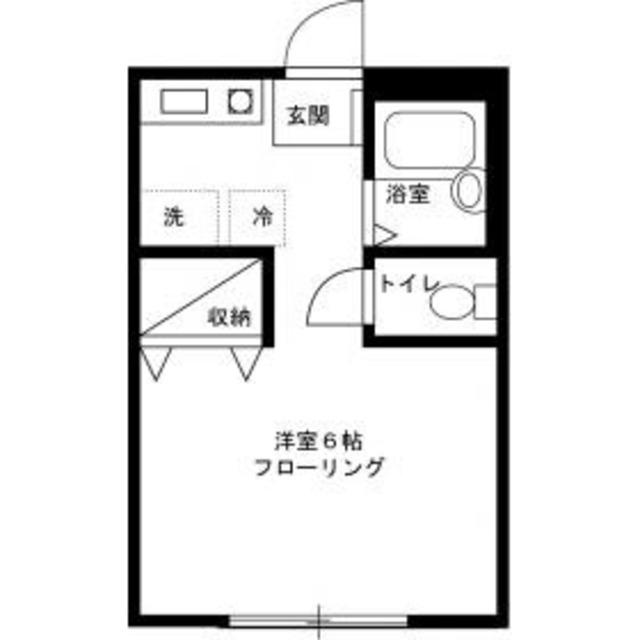 マサールハイツ(1K/1階)の間取り写真