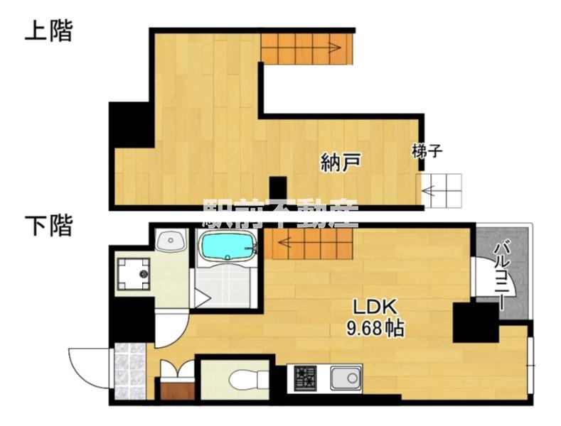 MODERN PALAZZO天神東グラン(1LDK/11階)の間取り写真
