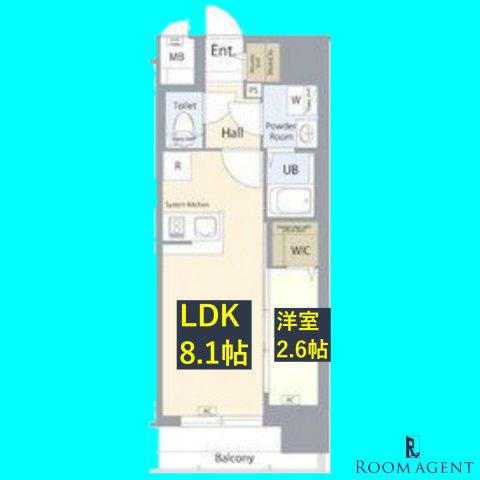 エスリード名古屋STATION ノース(1LDK/5階)の間取り写真