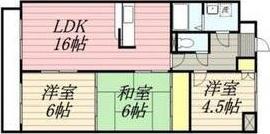 近鉄名古屋線 戸田駅(愛知) 徒歩8分 14階建 築32年(3LDK/1階)の間取り写真