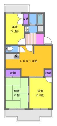 メゾンはまなす(3LDK/2階)の間取り写真