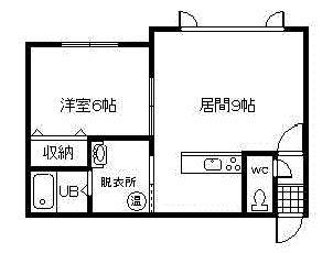 CUORE(1LDK/1階)の間取り写真