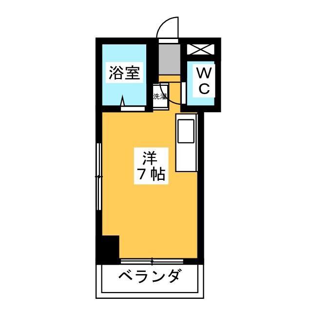 オラシオン人宿II(ワンルーム/6階)の間取り写真