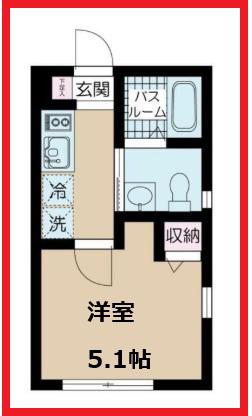 エヌエスゲート南千住(1K/3階)の間取り写真