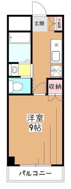 MCベースビル(1K/2階)の間取り写真