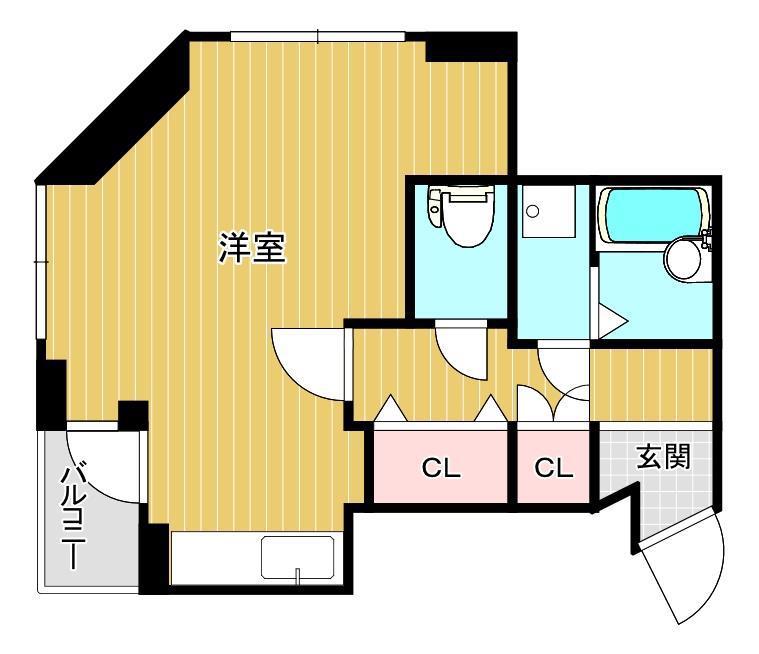 PARK COURT TOSIYA(ワンルーム/4階)の間取り写真